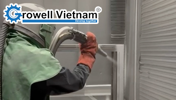 Cách tạo nhám bề mặt kim loại bằng phun cát đạt chuẩn