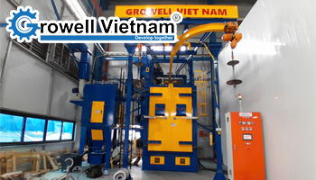 Cấu tạo máy phun bi tự động dạng treo và nguyên lý vận hành