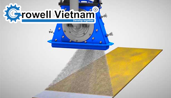 Tẩy rỉ thép công nghiệp bằng phun bi đạt tiêu chuẩn SA 2.5
