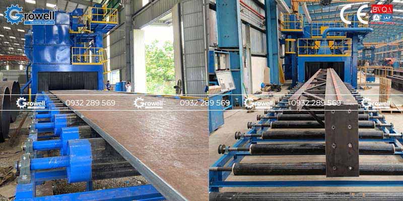 Máy phun bi tự động công nghiệp Máy phun bi tự động công nghiệp