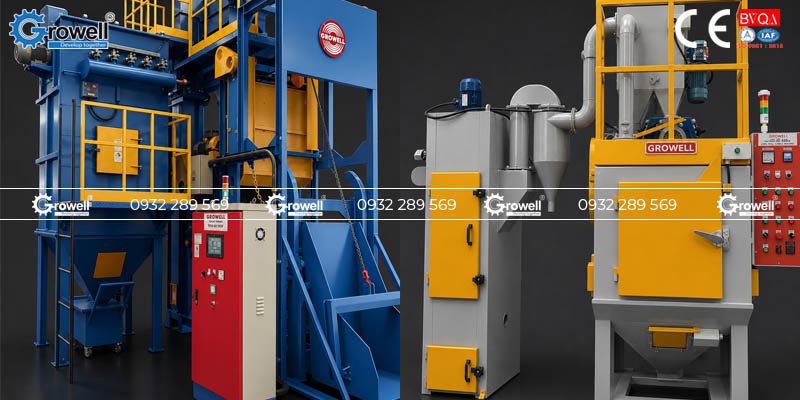 Máy phun bi tự động công nghiệp Máy phun bi tự động công nghiệp