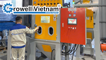 Tủ phun cát tự động: Cấu tạo, nguyên lý và ứng dụng thực tế