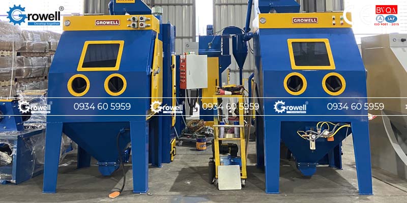 Tủ phun cát thu hồi hạt mài